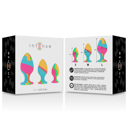 INTENSE - MEHRFARBIGE SILIKON-PLUG-SET - Sexotim