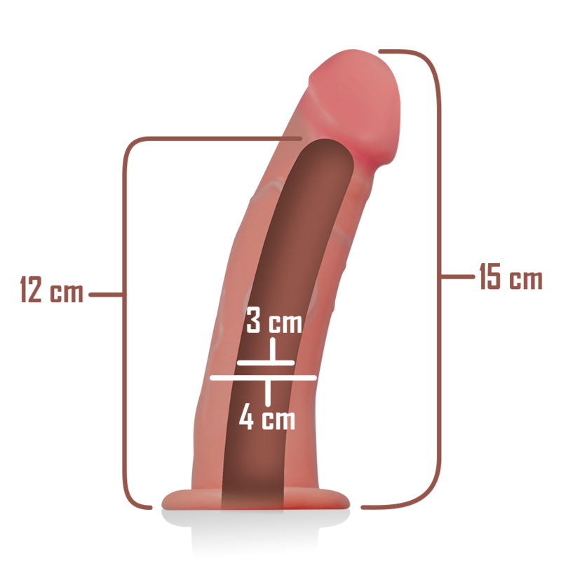 INTENSE - HOHLGESCHIRR MIT DILDO 16 X 3 CM - Sexotim