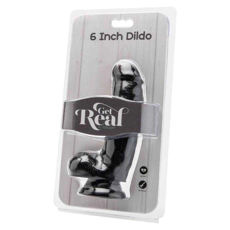 GET REAL - DILDO 12 CM MIT KUGELN SCHWARZ - Sexotim