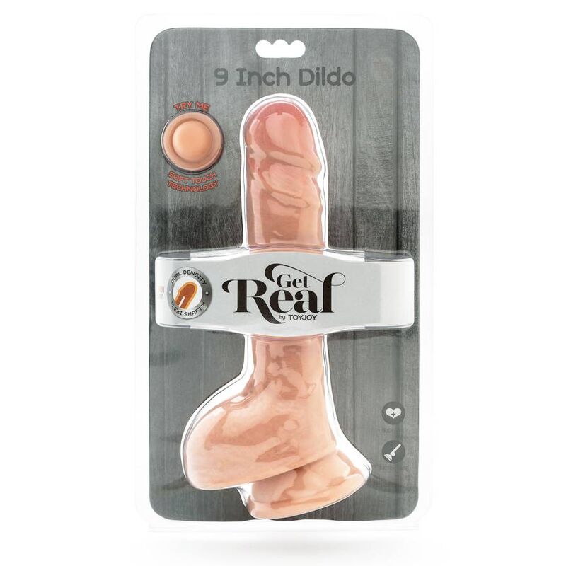 GET REAL - DUAL DENSITY DILDO 25,5 CM HOLEN HAUT - Sexotim