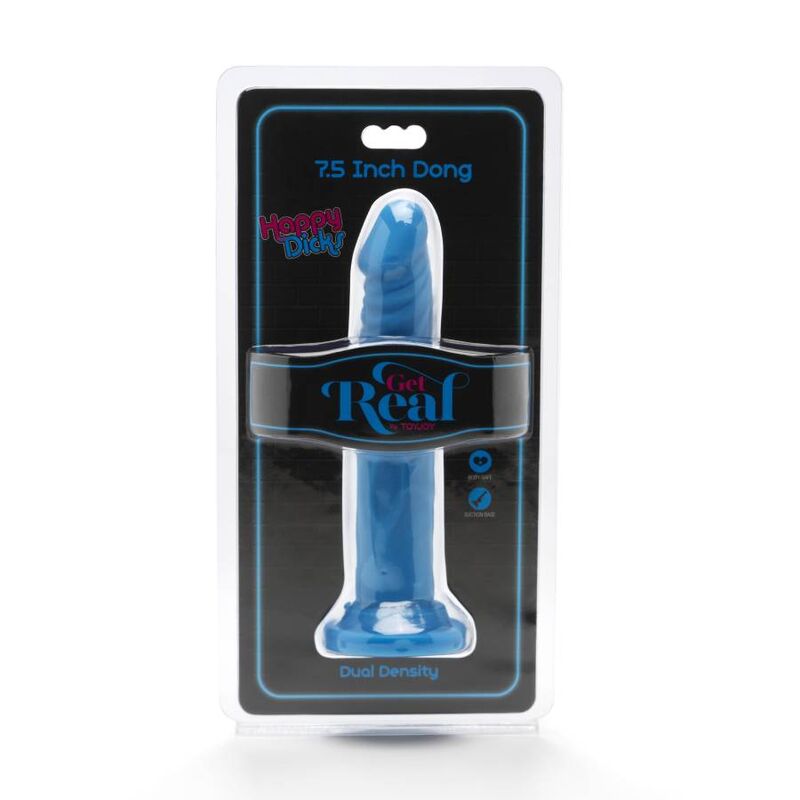 GET REAL - HAPPY DICKS DONG 19 CM BLAU - Sexotim