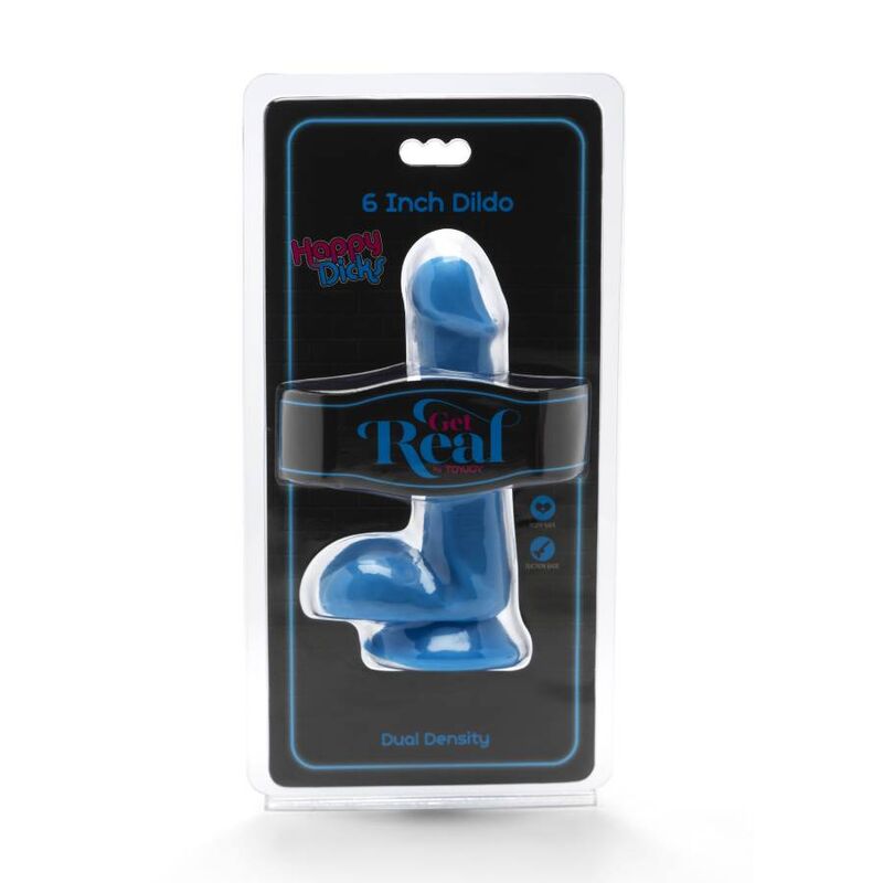 GET REAL - HAPPY DICKS DILDO 12 CM BLLE BLAU - Sexotim