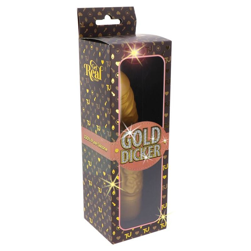 GET REAL - GOLD DICKER STIM VIBRATOR GOLD - Sexotim