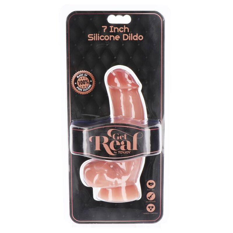 GET REAL - SILIKONDILDO 18 CM MIT KUGELN HAUT - Sexotim