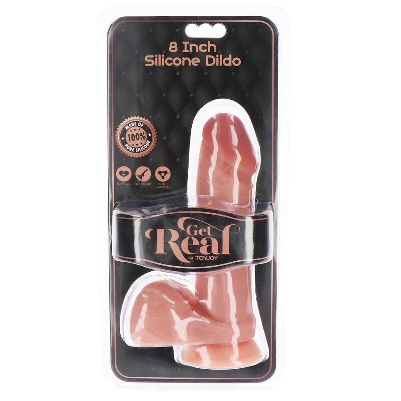 GET REAL - SILIKONDILDO 20,5 CM MIT KUGELN HAUT - Sexotim