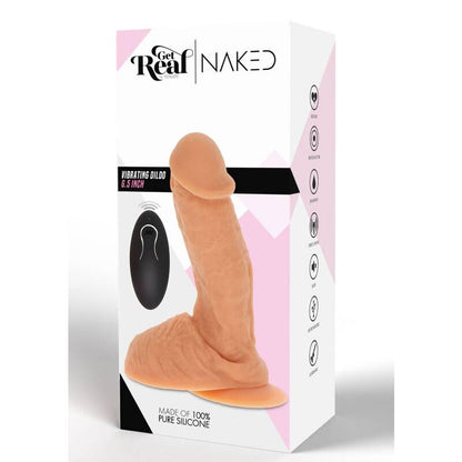 GET REAL - SILIKON-VIBRIERENDE DILDO-HAUT - Sexotim