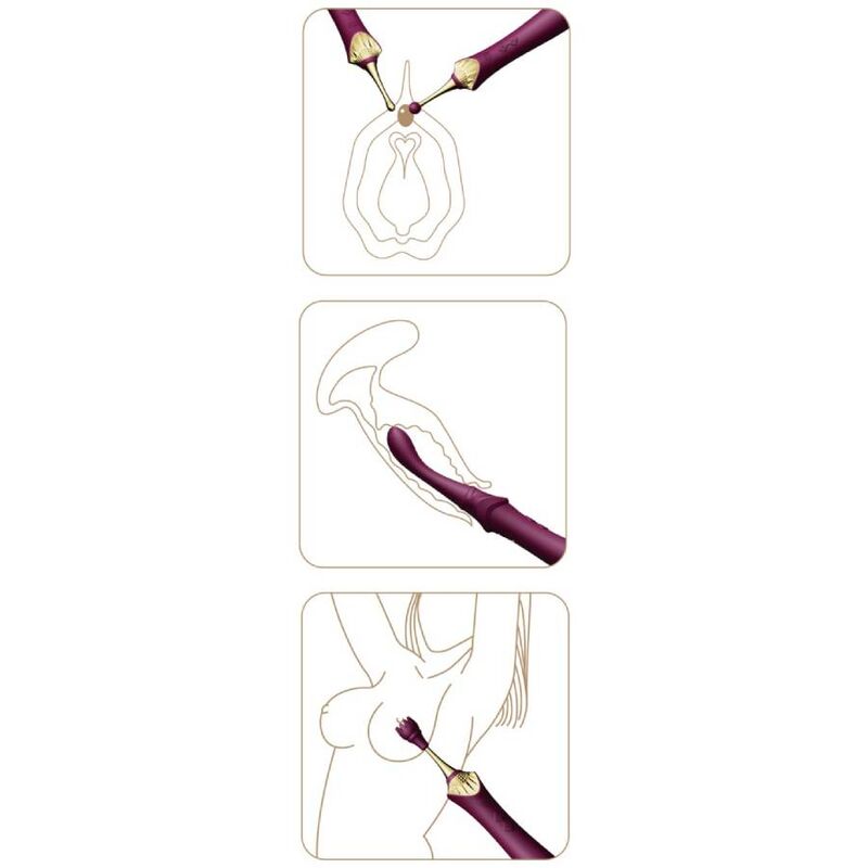 ZALO - BESS 2 CLITORAL MASSAGER PURPLE - Sexotim