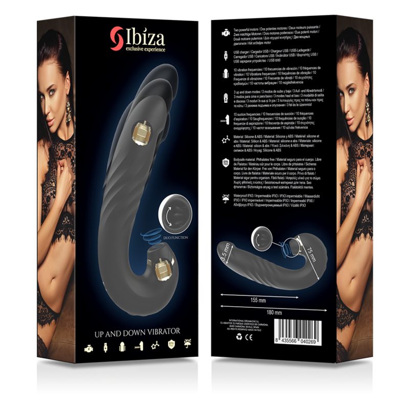 IBIZA - CLIP UP & DOWN +VIBRATOR + KLITORISAUGER - Sexotim