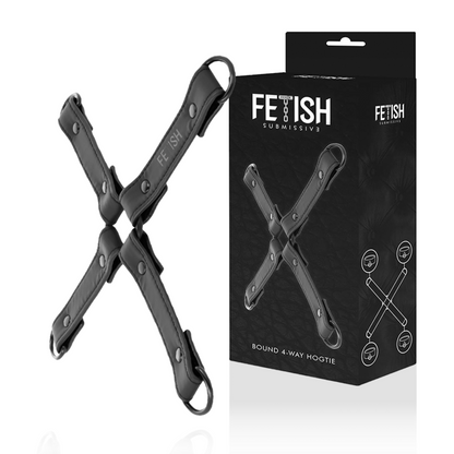 FETISH SUBMISSIVE - HANDSCHELLENVERBINDUNG AUS VEGANEM LEDER - Sexotim