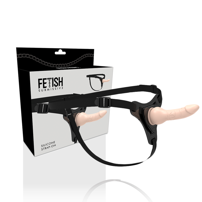 FETISH SUBMISSIVE HARNESS - FLEISCHREALISTISCHES SILIKON 16CM - Sexotim