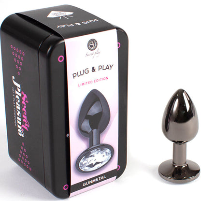 SECRETPLAY - GUNMETAL BUTT PLUG KLEINE GRÖSSE 7 CM - Sexotim