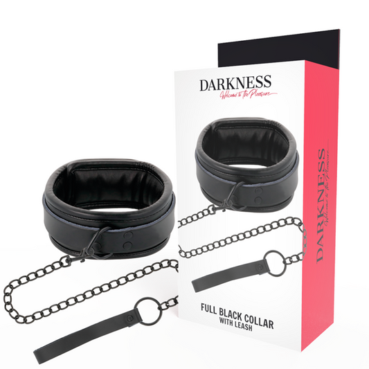 DARKNESS - SCHWARZE HALSKETTE MIT KETTE - Sexotim