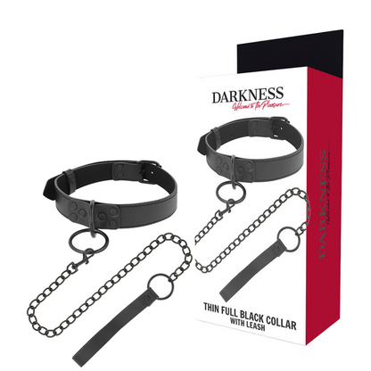 DARKNESS - SCHWARZE HALSKETTE MIT KETTE - Sexotim