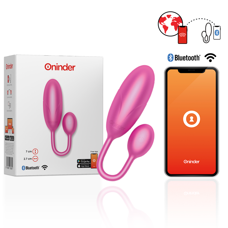 ONINDER - DENVER VIBRATIONSEI ROSA 7 X 2,7 CM KOSTENLOSE APP - Sexotim