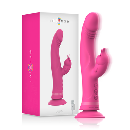 INTENSE - JULIO RABBIT VIBRATOR ROSA SILIKON - Sexotim