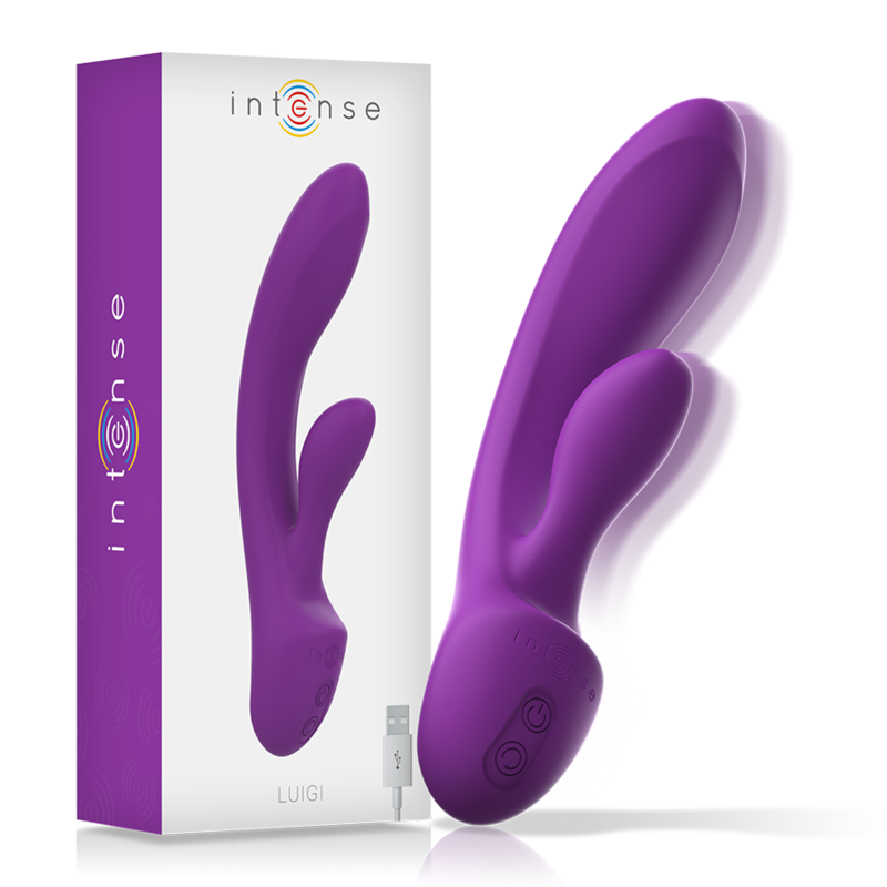 INTENSE - LUIGI RABBIT VIBRATOR FLÜSSIGES SILIKON LILA - Sexotim