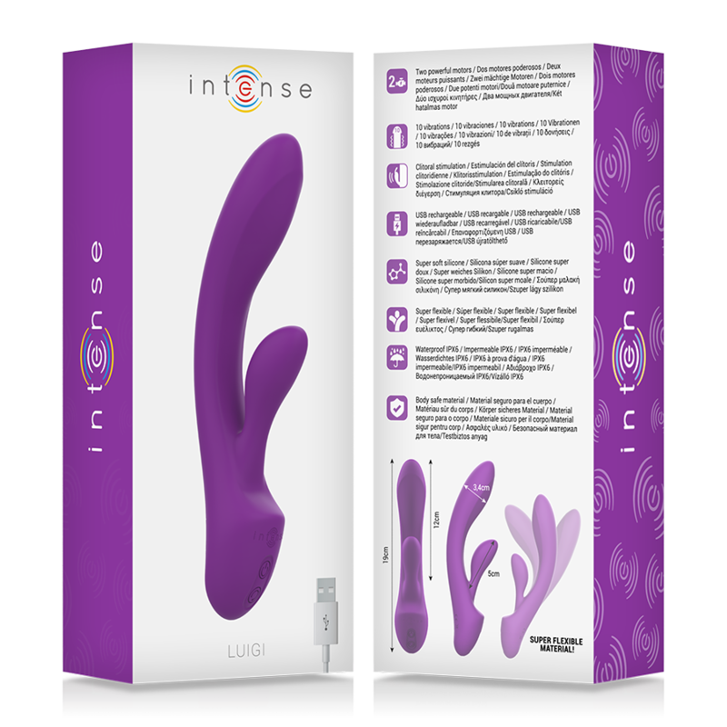 INTENSE - LUIGI RABBIT VIBRATOR FLÜSSIGES SILIKON LILA - Sexotim