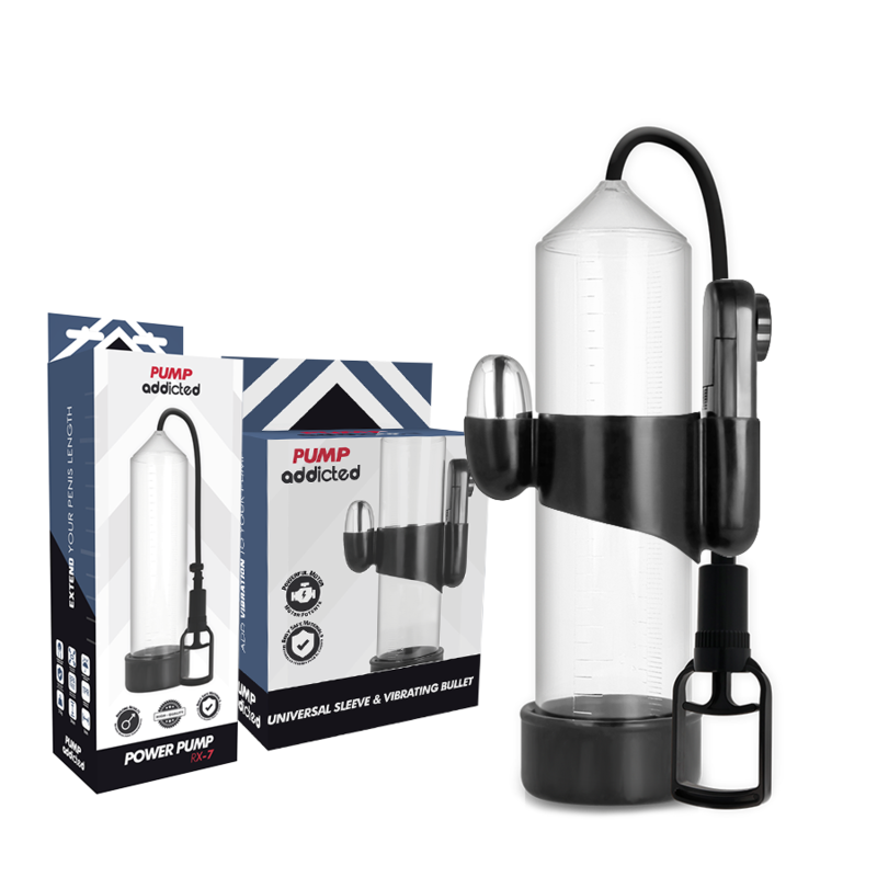 PUMP ADDICTED - TRANSPARENTER VIBRATOR RX7 - Sexotim