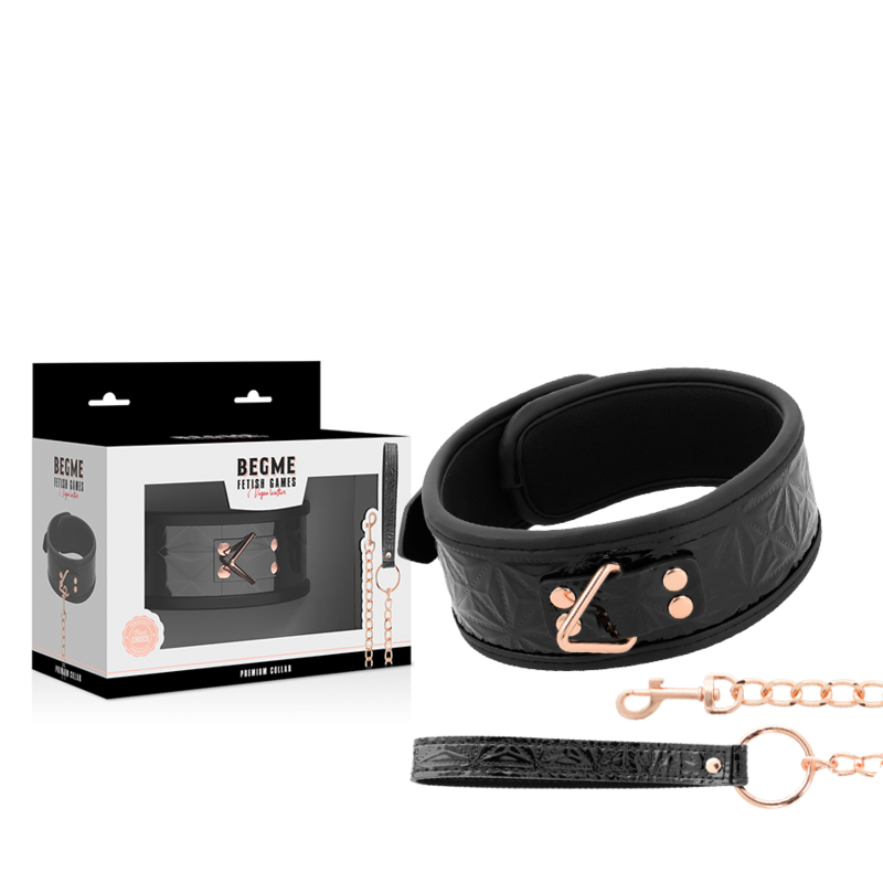 BEGME - BLACK EDITION PREMIUM VEGANER LEDERHALSBAND - Sexotim