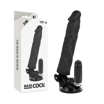 BASECOCK - REALISTISCHER VIBRATOR MIT FERNBEDIENUNG NATÜRLICHER 21 CM -O- 4 CM - Sexotim