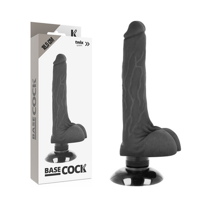 BASECOCK - REALISTISCHER VIBRATOR 2-1 NATÜRLICH 18.5 CM -O- 4 CM - Sexotim