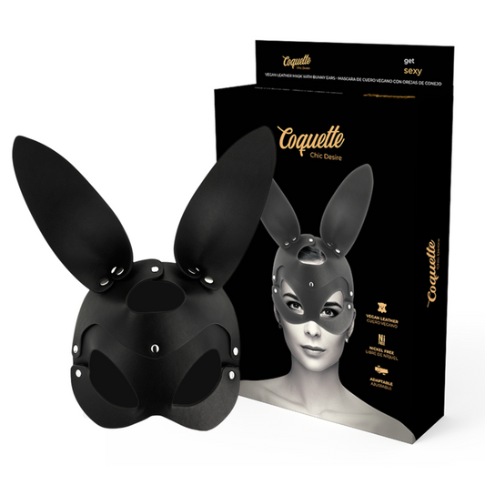 COQUETTE CHIC DESIRE - VEGANE LEDERMASKE MIT HASENOHREN - Sexotim