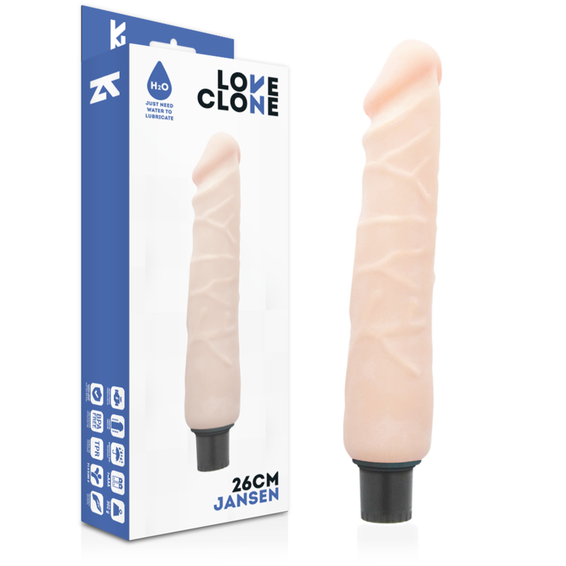 LOVECLONE - JANSEN SELBSTGLEITEND VIBRATOR 26 CM x 4.2 CM - Sexotim