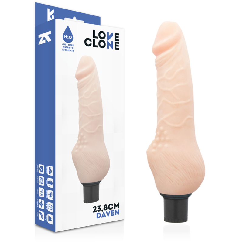 LOVECLONE - DAVEN SELBSTGLEITEND REALISTISCH 23.8 CM x 3.8 CM - Sexotim