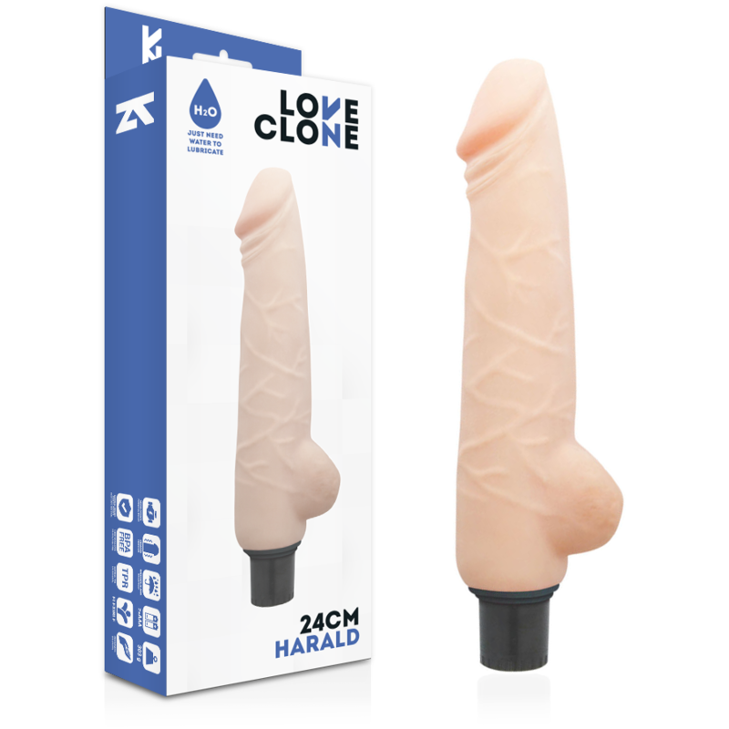 LOVECLONE - HARALD SELBSTGLEITEND VIBRATOR 24 CM x 4 CM - Sexotim