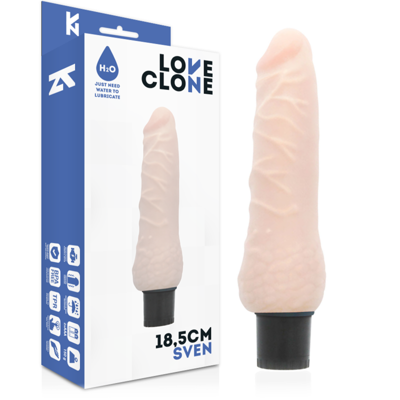 LOVECLONE - SVEN SELBSTGLEITEND VIBRATOR 18.5 CM x 3.3 CM - Sexotim