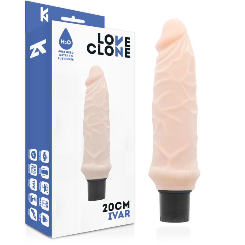 LOVECLONE - IVAR SELBSTGLEITEND VIBRATOR 20 CM x 3.7 CM - Sexotim