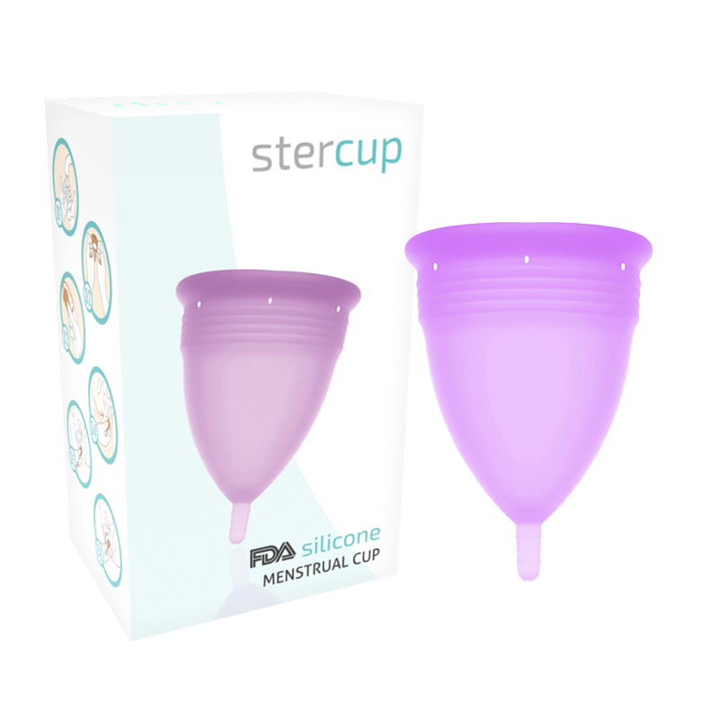 STERCUP - FDA SILIKON-MENSTRUALCUP FLIEDER - GRÖSSE L - Sexotim