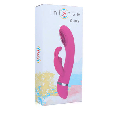 INTENSE - SUSY OSZILLIERENDER VIBRATOR AUS SILIKON KANINCHEN ROSA - Sexotim