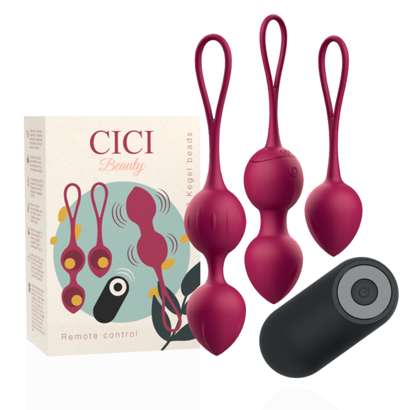 CICI BEAUTY - PREMIUM SILIKON 3 VIBRIERENDE KEGELPERLEN FERNBEDIENUNG - Sexotim