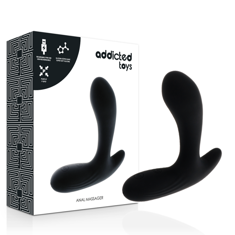 ADDICTED TOYS - ANAL MASSAGER SCHWARZE VIBRATION - Sexotim