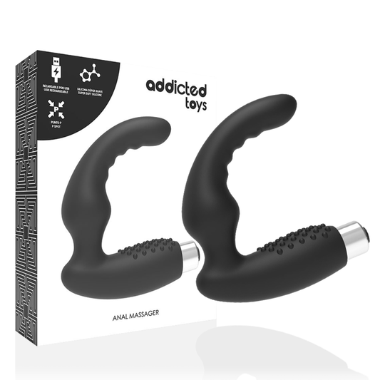 ADDICTED TOYS - PROSTATIC VIBRATOR WIEDERAUFLADBARES MODELL 2 - SCHWARZ - Sexotim