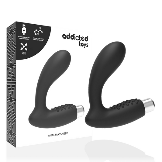 ADDICTED TOYS - PROSTATISCHER VIBRATOR WIEDERAUFLADBAR. MODELL 5 - SCHWARZ - Sexotim
