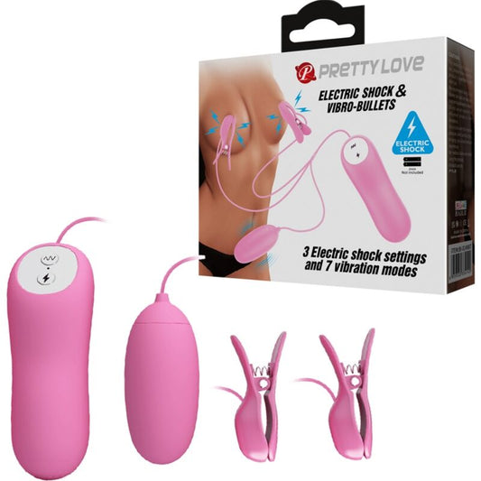 PRETTY LOVE - PINZETTE MIT VIBRATION UND ROSA ELETROSCHOCK - Sexotim