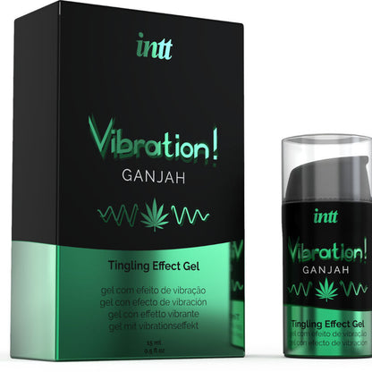 INTT - KRAFTVOLLES INTIMSTIMULIERENDES FLÜSSIGES VIBRATIONSGEL CANNABIS 15ML - Sexotim