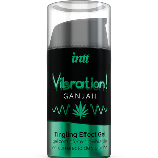 INTT - KRAFTVOLLES INTIMSTIMULIERENDES FLÜSSIGES VIBRATIONSGEL CANNABIS 15ML - Sexotim