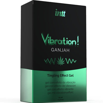 INTT - KRAFTVOLLES INTIMSTIMULIERENDES FLÜSSIGES VIBRATIONSGEL CANNABIS 15ML - Sexotim