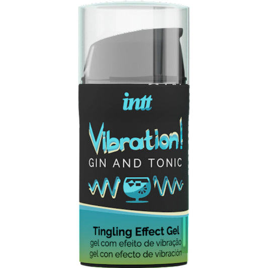 INTT - KRAFTVOLLES INTIMSTIMULIERENDES FLÜSSIGES VIBRATOR-GEL GIN & TONIC 15 ml - Sexotim