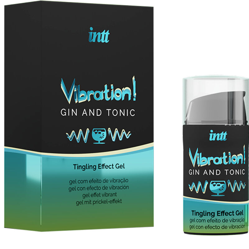 INTT - KRAFTVOLLES INTIMSTIMULIERENDES FLÜSSIGES VIBRATOR-GEL GIN & TONIC 15 ml - Sexotim