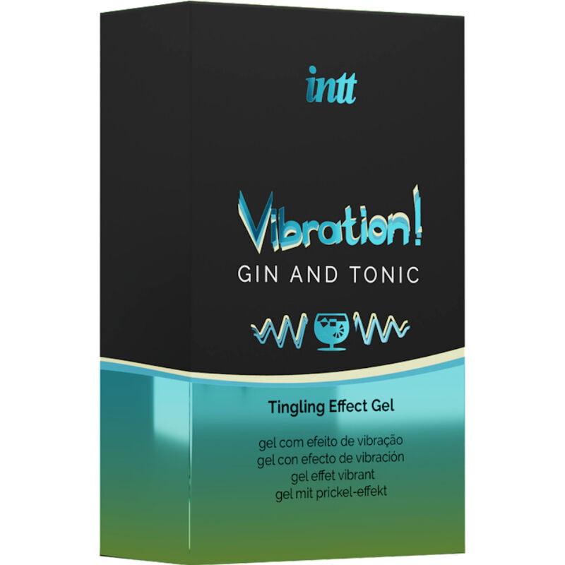 INTT - KRAFTVOLLES INTIMSTIMULIERENDES FLÜSSIGES VIBRATOR-GEL GIN & TONIC 15 ml - Sexotim