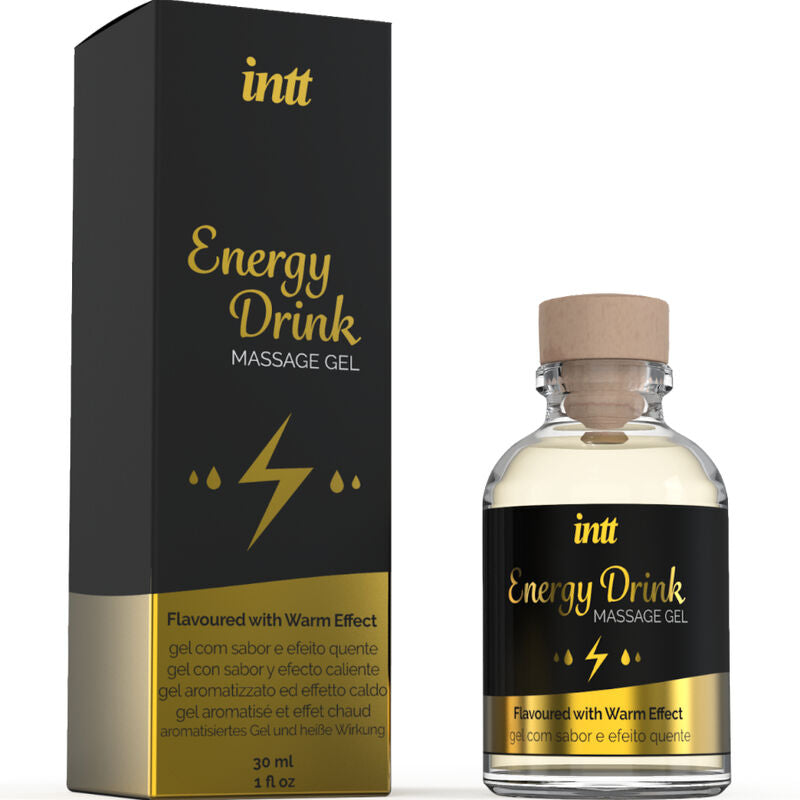 INTT MASSAGE & ORAL SEX - MASSAGEGEL MIT AROMATEM ENERGIE-CA-DRINK UND ERWÄRMUNGSEFFEKT - Sexotim