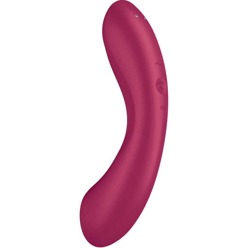 SATISFYER - CURVE TRINITY 1 AIR PULSE VIBRATION RED - Sexotim