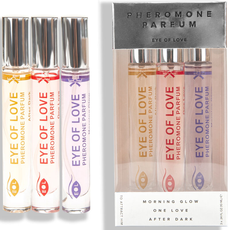 EYE OF LOVE - EOL PHR PARFUM 10 ML SET/3 - MORNING GLOW, ONE LOVE, AFTER DARK - Sexotim