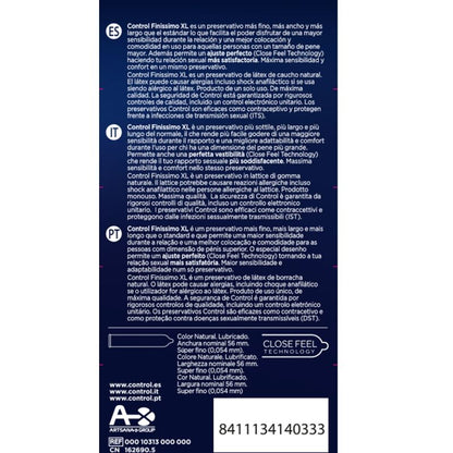 CONTROL - FINISSIMO XL KONDOME 12 EINHEITEN - Sexotim