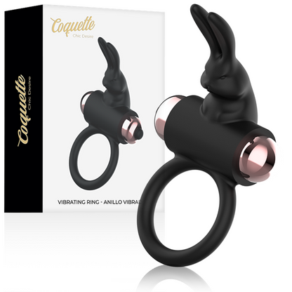 COQUETTE CHIC DESIRE - COCKRING MIT VIBRATOR SCHWARZ/ GOLD - Sexotim