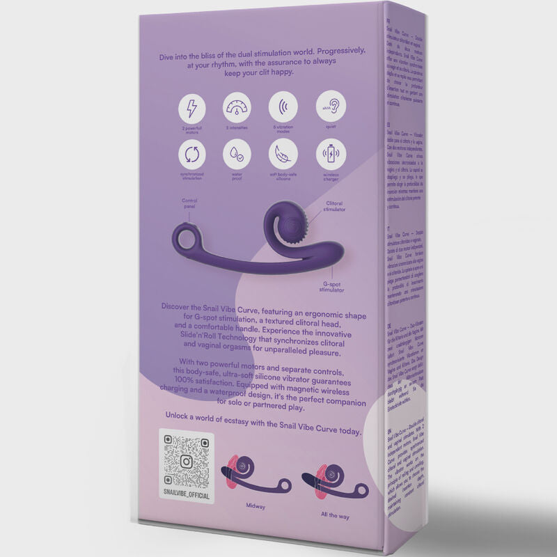 SNAIL VIBE - CURVE VIBRATOR ROSA - Sexotim